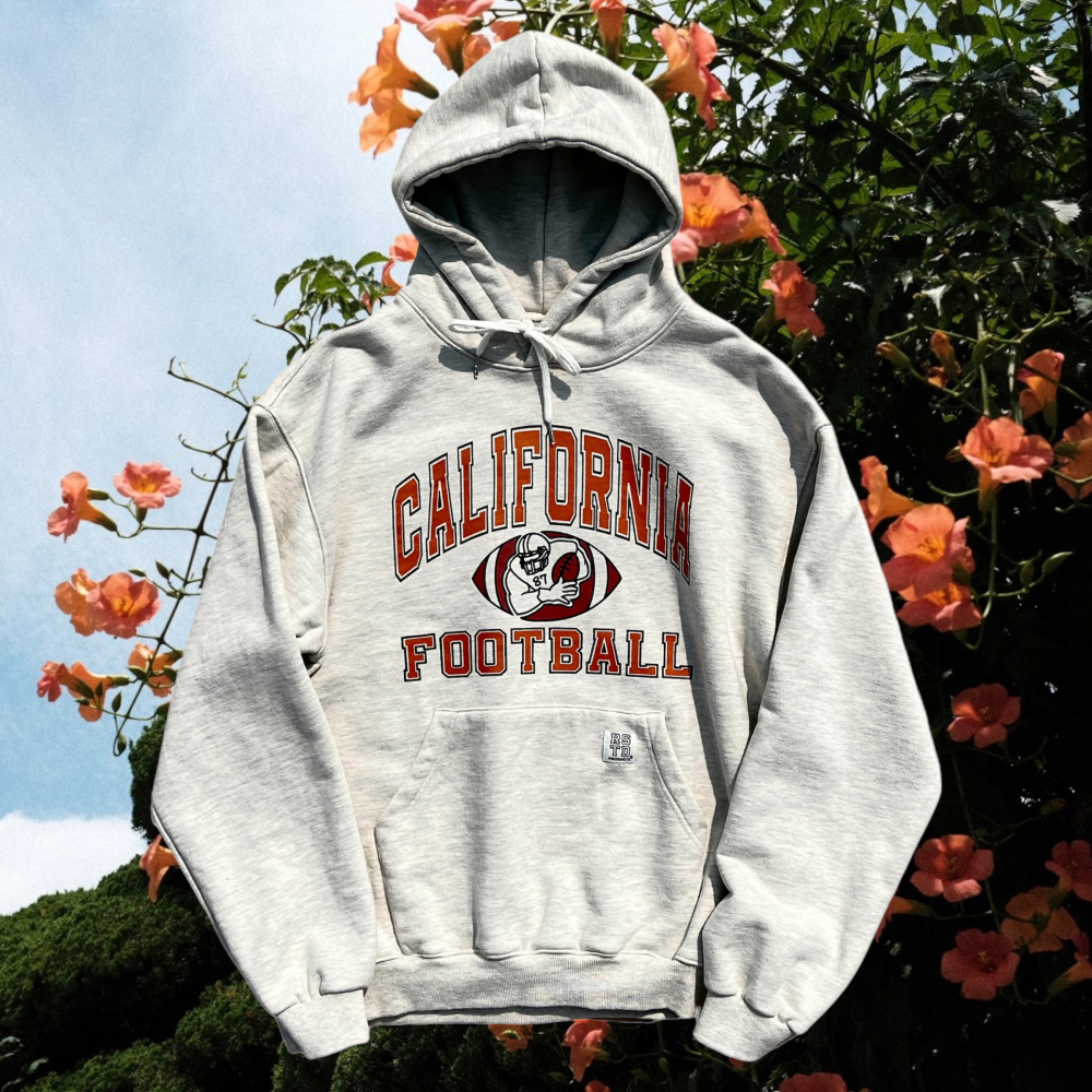 California Football Hoodie - O Melange Grey